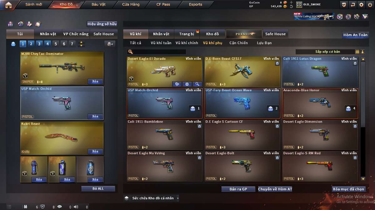 shop acc cf uy tin gia re